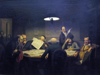 The Reading Cabinet by Johann Peter Hasenclever